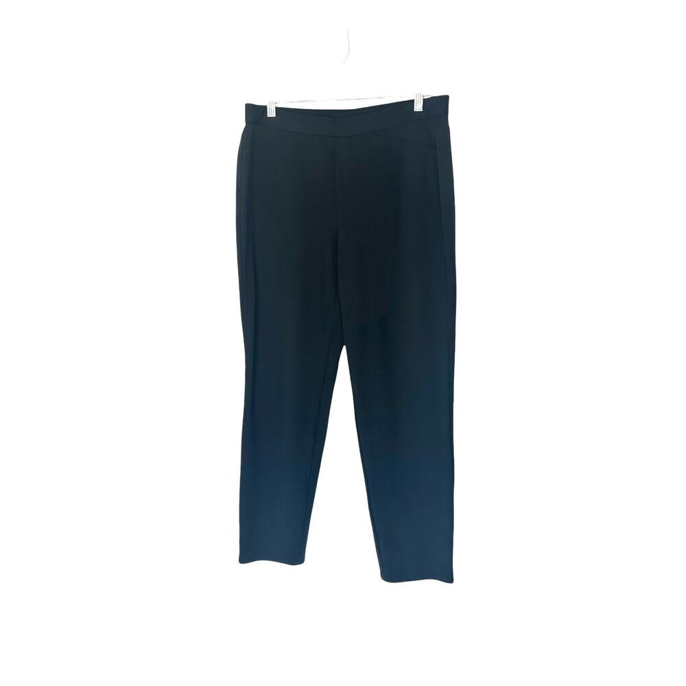 J. Jill Ponte Black Basic Stretch Pull On Slim Leg Pants Leggings Medium
